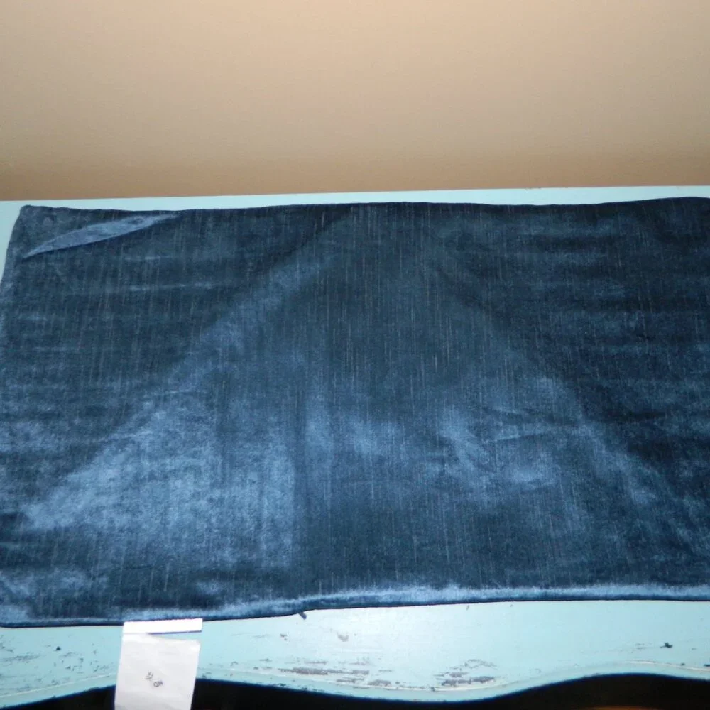 Plush Velvet Teal Accent Pillow Cover - Unbranded